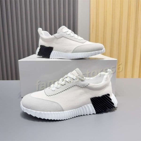 Sneakers H Designer Women Men Bouncing Versatile Style Outdoor Sport Sneaker Breathable Casual Shoes Deluxe Design Brand Real Soft Size 36-46 112