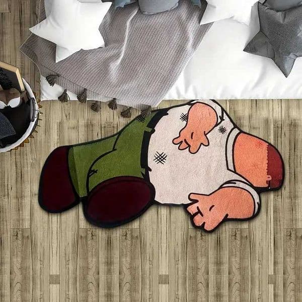 VIKAMA Soft Bedroom Carpet with Cute Cartoon Characters Non-Slip Entrance Doormat Bed Blanket Home Interior Decoration X260522