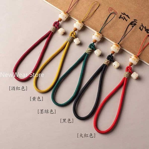 Lucky Cat Anti Loss Phone Strap Wrist Lanyard Jewelry Accessory Gift Z260522
