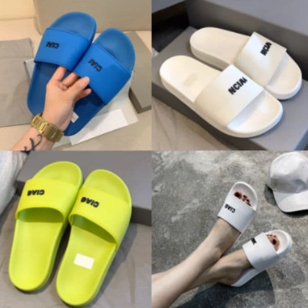 2026ss Paris Luxury designer Non-Slip Letter Strap Slippers Fashion Flat Sandals for Indoor Outdoor Lightweight Summer House Shoes for Women/Men bb Bale Slide Couple