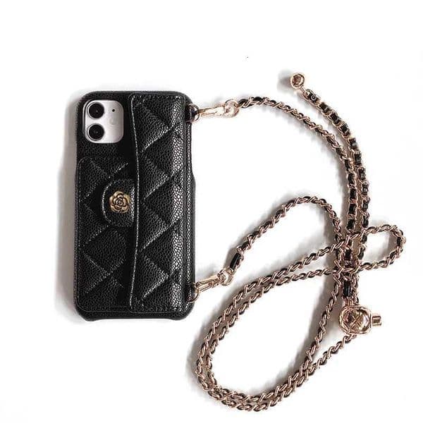 Flower High Grade Lychee Pattern Crossbody Wallet Phone Case For Iphone 15 14 13 12 11 Pro Max Cover FundasJ260522