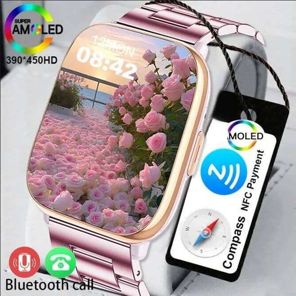 2026 New Smart Watch Full Touch Screen Bluetooth Call AI Voice Heart Rate Waterproof Watches Sports Bracelet Smartwatch Women Smart Glasses