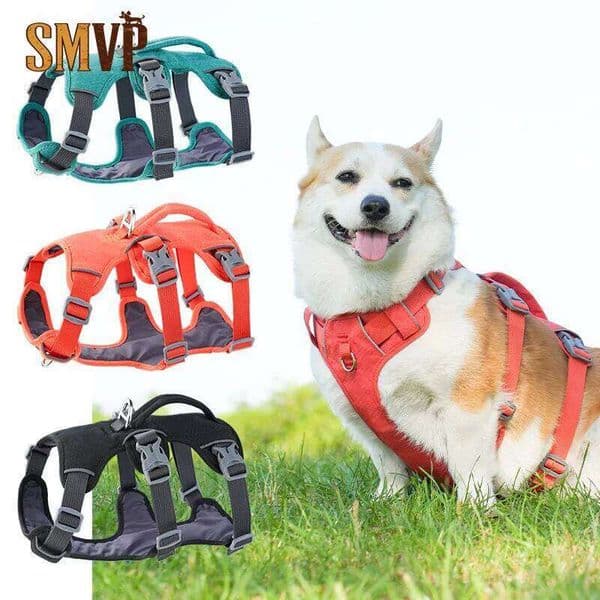 Explosion-proof Shock-absorbing Protective Pet Reflective Vest-style Dog Harness for Small and Medium-sized Dogs J260522