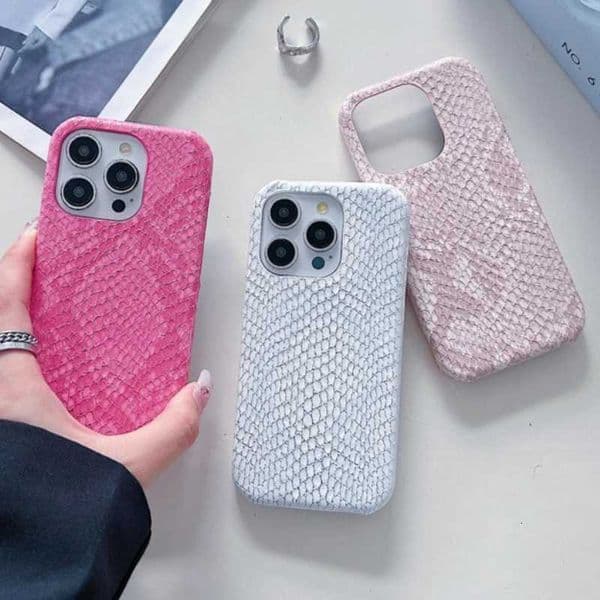 Luxury Snake Pattern Phone Case For iphone 17 Air 16 15 14 Plus 13 12 11 Pro Max Leather Hard PC Back CoverJ260522