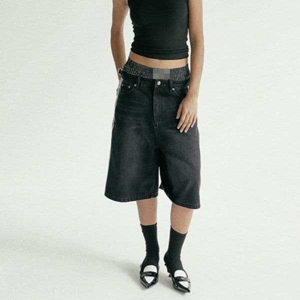 Retro Denim Shorts Designer Fashion Series Pants Women's Casual Sports Niche Half-length Pants