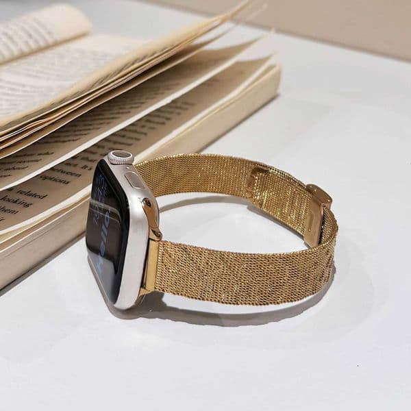Milan new embossed strap for Watch S10 42/46 tra 49 45/44/42/41/40/38 metal texture strap for iwatch9/8/7/6/5/4/3J260522
