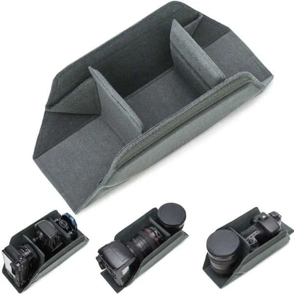 Foldable Camera Lens Inner Bag Moisture-proof Shock-proof SLR Liner Bag Protective Equipment Interior Dividers DSLR Insert Bag Z260522