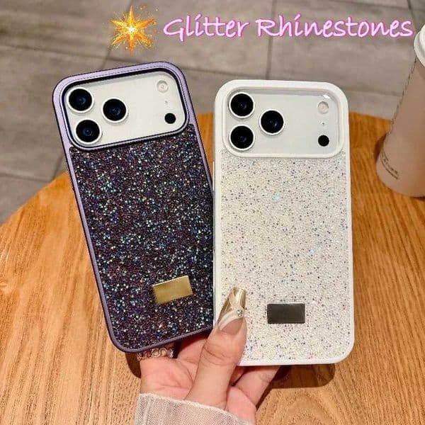 Fashion Shiny Glitter Diamond Protect Cover For IPhone 17 Pro Max Air 17E 15 14 Plus Glitter Rhinestone Shockproof Protect CaseJ260522