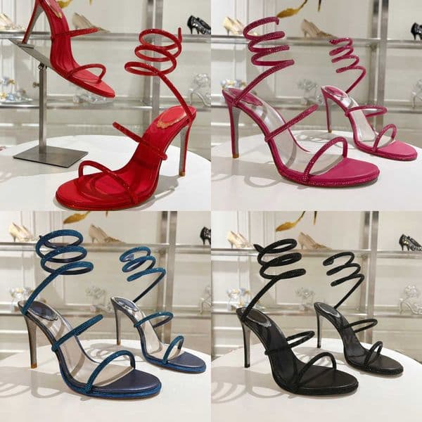o sandals 95mm Evening shoes womens high heels Ankle Wraparound luxury designer factory shoe With box Large size 34-43 with box bag Z260521Z1CS