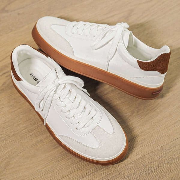 European trendy brand light luxury business new lace-up leather men's casual shoes, suede sneakers X538