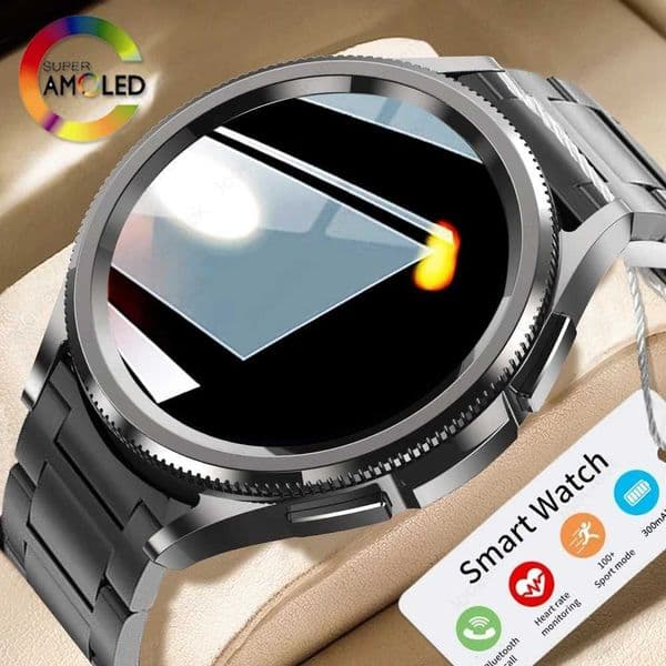 2025 New Smart Watch 6 Mens Outdoor Sports 100 Sport Modes IP68 Waterproof Watch AMOELD HD Screen Smartwatch Android IOST260522