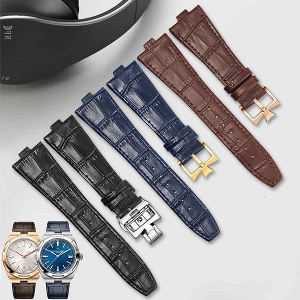 Genuine Leather Strap Substitute Horizon 47040/49150/49020 Series Buckle Convex Interface Cowhide Watchband 25-8mm J260522