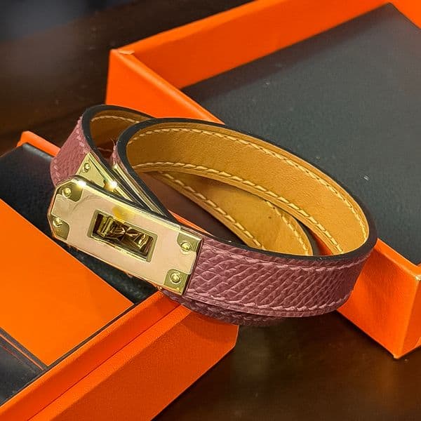 Designer Bracelet Bracelet for Women Stainless Steel 18K Gold Plated Bangle Classic Genuine Leather Bangles Luxury Jewlery Designer Free Shipping Buy One Get One