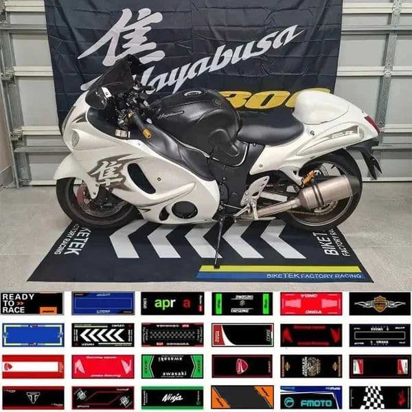 Motorcycle Racing Special Foot Mat Anti-Slip Car Carpet Parking Display Mat Bedside Blanket X260522