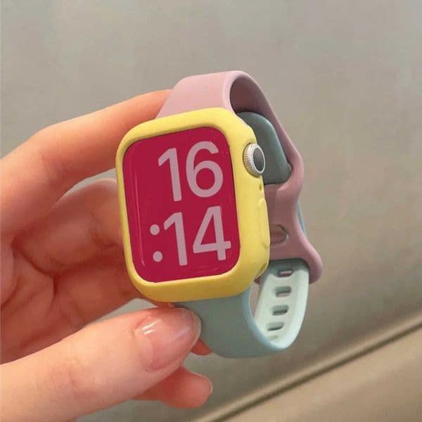 Soft Silicone Band Case for Watch Strap 9 8 7 41mm 45mm Sports Bracelet protector for IWatch 6 5 4 SE 3 44mm 42mm 38 40mm J260522