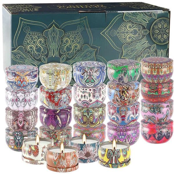 24 Packs of Chinese Classical Scented Candles Parties Celebrations Holiday Gifts Home Decorations Wedding Decorations H260522