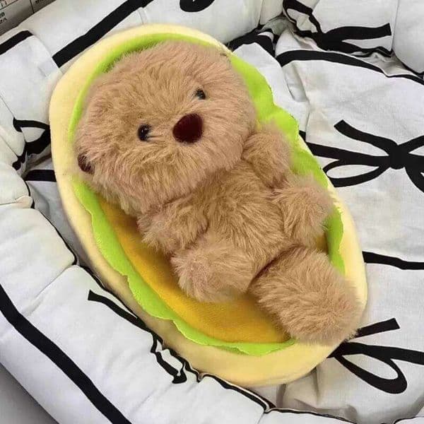 Cute Sea Plush Toy Soft Kawaii Otter Stuffed Doll Fluffy Adorable Plushie Animal Desk Ornament for Friends Holiday Gift J260522