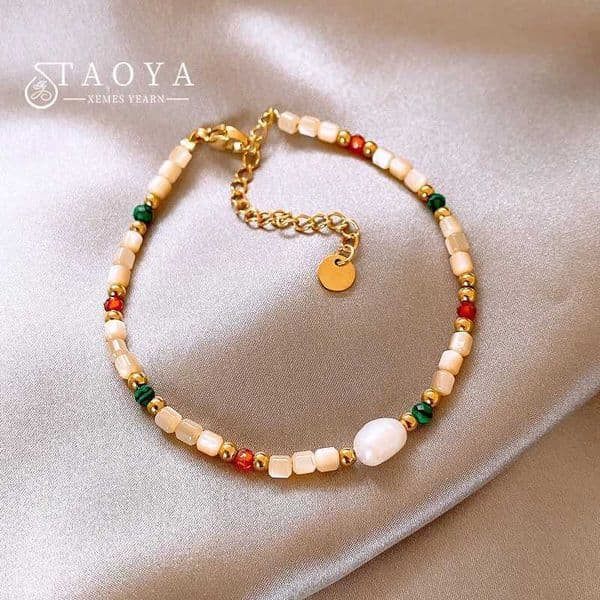 Dopamine Design Colorful Beaded Summer Bracelet For Womens and Girls Luxury and Exquisite Jewelry 2024 New Bracelet Accessories L260522