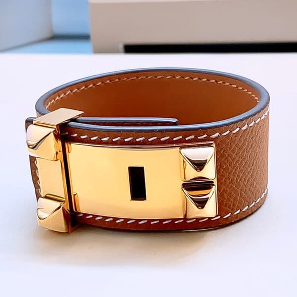 Designer Bracelet Bracelet for Women Stainless Steel 18K Gold Plated Bangle Leather Bangles Luxury Jewlery Designer for Women Fashion Free Shipping Buy One Get One