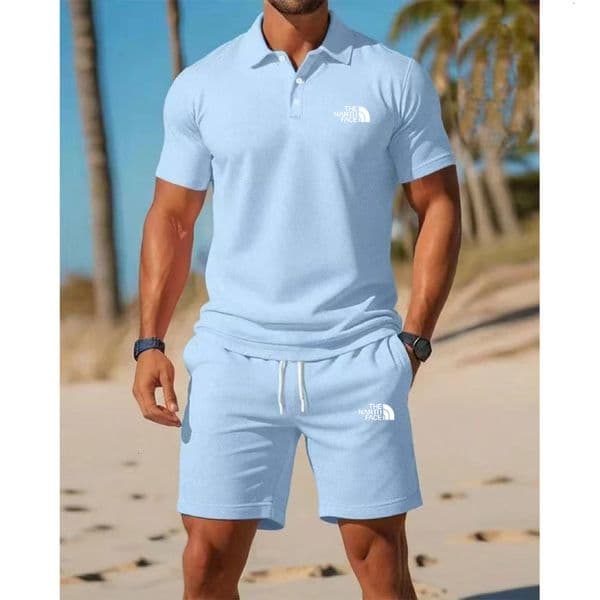 Men Designer Tracksuit Suits Men Clothing Men Sportswear Fitness Short Sets Casual Beach Lightweight Shirt Shorts Set