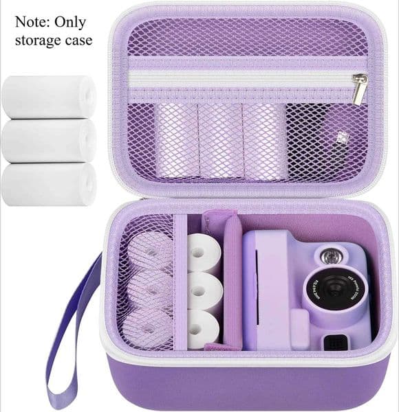 Kids Instant Print Camera Case for Dylanto for DUDUDRAGON Digital Cameras with 3 Rolls Paper Refill Toddler Cameras Storage Bag Z260522