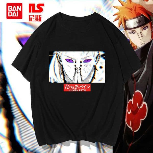 Naruto short sleeved T-shirts for men and women Summer anime earth pop star printed youth students loose clothes L2605228ZTD