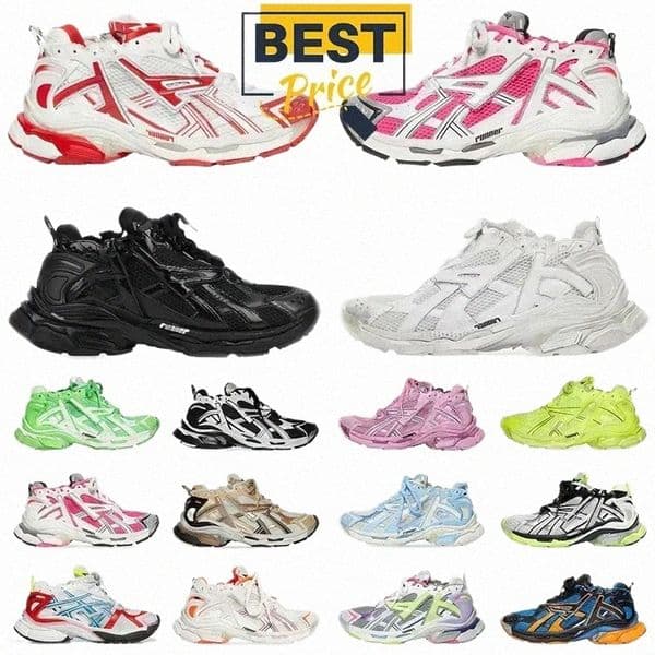 designer shoes Sneakers Track Runners LED 7.0 7.5 3.0 Platform All Black white Multicolor Pink Blue Grey Ancien Daddy men women trainers a0LI#
