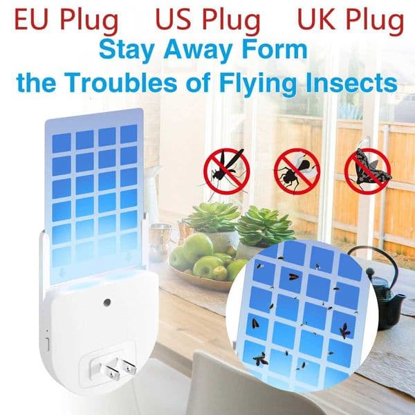 Insertable Adhesive Mosquito Killer Lamp UV Purple Light Lure MosquitoFlyInsectCockroachInsect Trap Mosquito Killer LampZHR260522