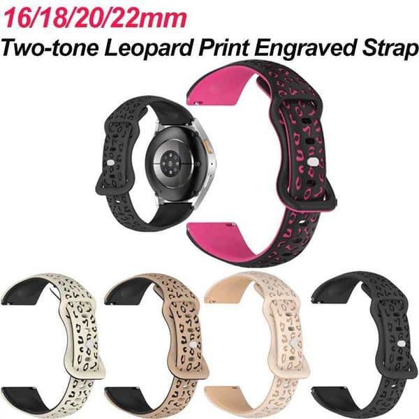Silicone Engraved Watch Band Soft Breathable Sport Strap 16/18/20/22MM Cpatible with Amazfit GTR J260522
