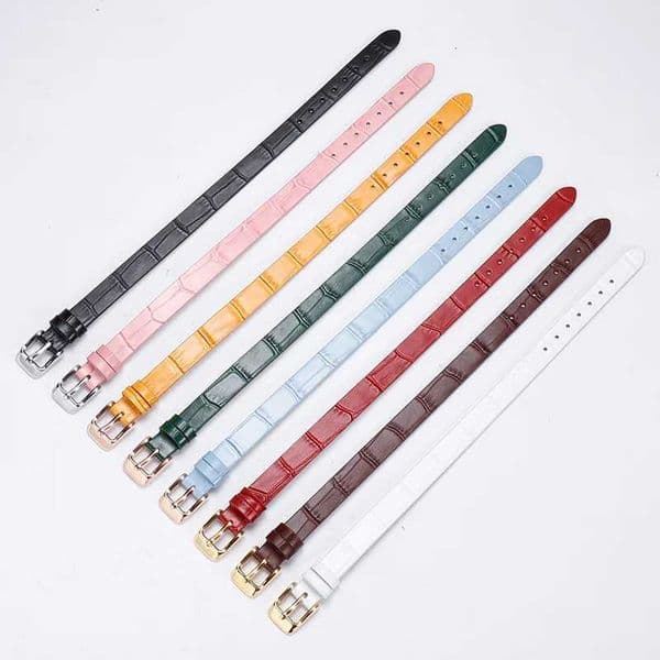 New Style High Quality Genuine Leather Bracelet DIY Jade Gold Jewelry Accessories 6 8 10 12 mm Wristband For Wen J260522