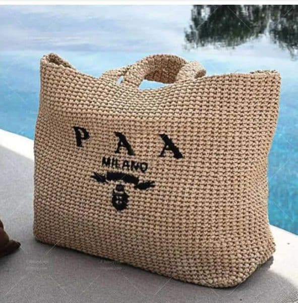 Beach Designer Tote Straw Bag Travel Shopping bag big capacity women Handbags Hollow Out Woven Letter Shoulder bags Vacation gift Fashion Holiday Travel Bag