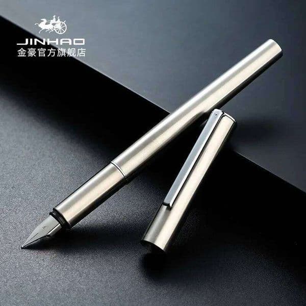 Jinhao 35 Fountain All Steel Luxury Quality EF/ F Nib Calligraphy Writing Pen Stationery Business Office School Supplies 26Y0522
