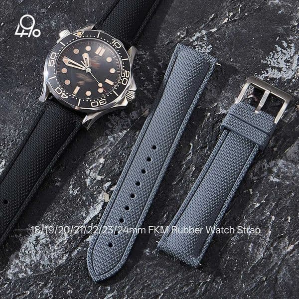 Fashion Black Grey White Rubber Watch B8/19/20mm Sport 2m 24mmMen Wen Unisex 21mm 22mm FKM Watch Strap for ega Seiko J260522