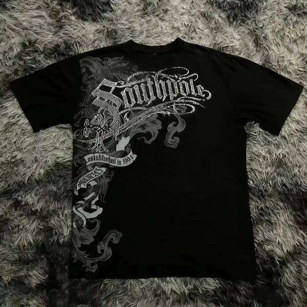 Style Gothic T-Shirt 100% Cotton Graphic Tee Men Women Summer Streetwear Top J260522