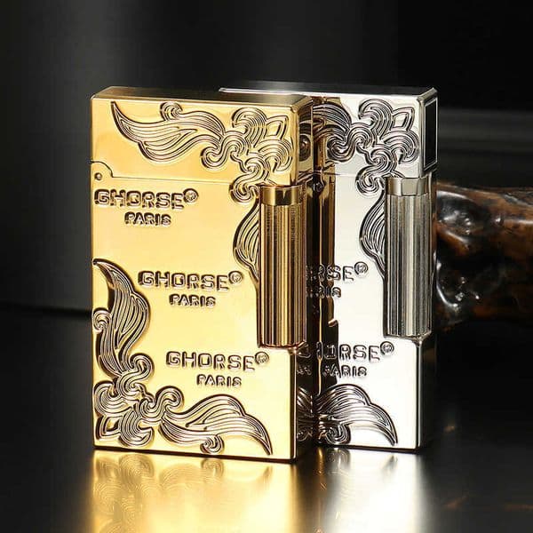French Shenhun Brass Loud Sound Kerosene Lighter Creative Ultra-thin Lighter Mens High-end Gift Personal Use GiftL260522