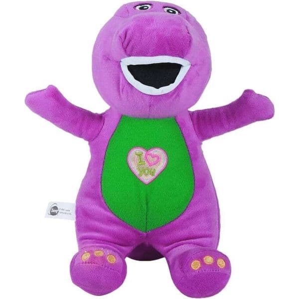 25/30cm Barney Toy Anime Stuffed Music Animal Monster Dinosaur Horror Doll Plush Pillow for Boys Birthday Gifts J260522