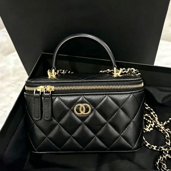 12A caviar classic designer bag shoulder bag sheepskin women's crossbody bag diamond pattern metal chain double C letter flip bag cc bag Luxury Makeup Bag