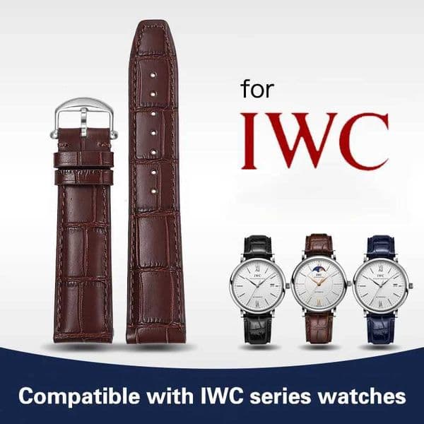 Genuine Leather Watch Strap for IWC ot Portuguese Portofino Cowhide Watch band Belt 20mm 22mm Bracelet for StrapJ260522