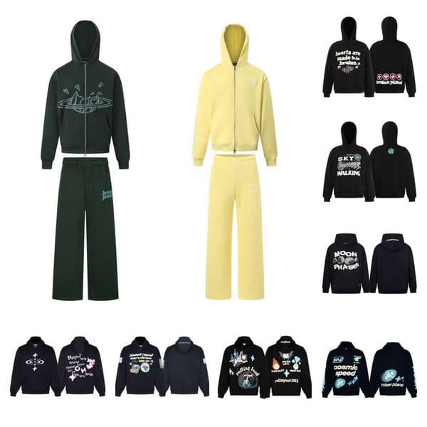 Broke Planet tracksuit men designe leisure women hoodies for men zip up hoodie outdoor tech fleece sweatshirt brand joggers fashion graphic hoodie summer t shirt 007