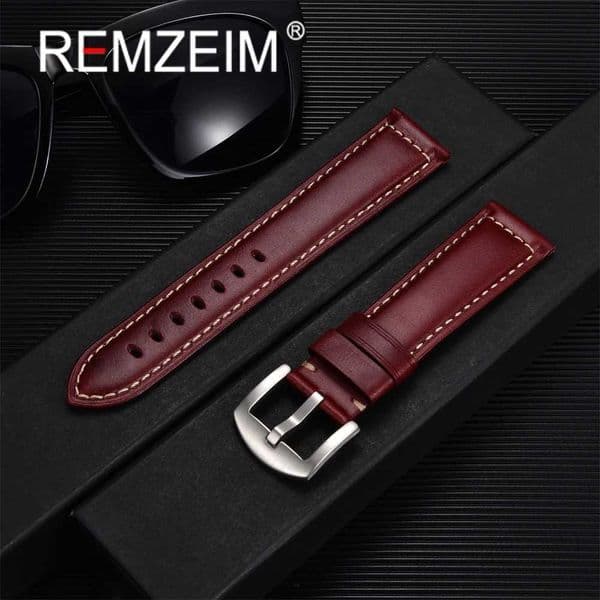 Vintage Genuine Leather Watchband 20mm 22mm Universal Replacement Men Wen Oil Wax Discoloration Straps Watch AccessoriesJ260522