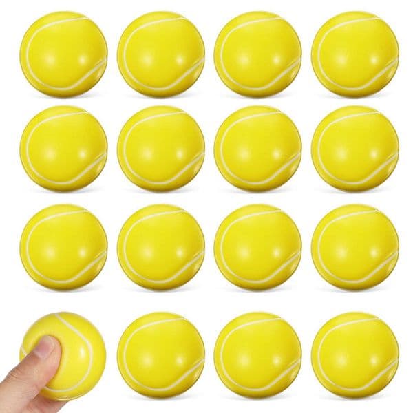 16Pcs Mini Tennis Stress Balls Sports Stress Balls Foam Balls Golf Practice Balls Squeeze Balls Mini Sports Balls C260522
