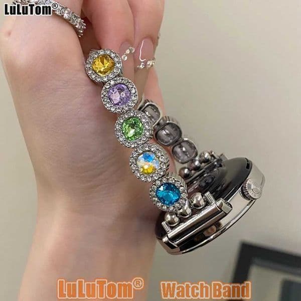 Luxury Diamond Watch Strap 18mm 20mm 22mm for Galaxy Watch 7 6 5 4 44mm 40mm Watch GT5 Pro 42mm 46mm Wen BandJ260522