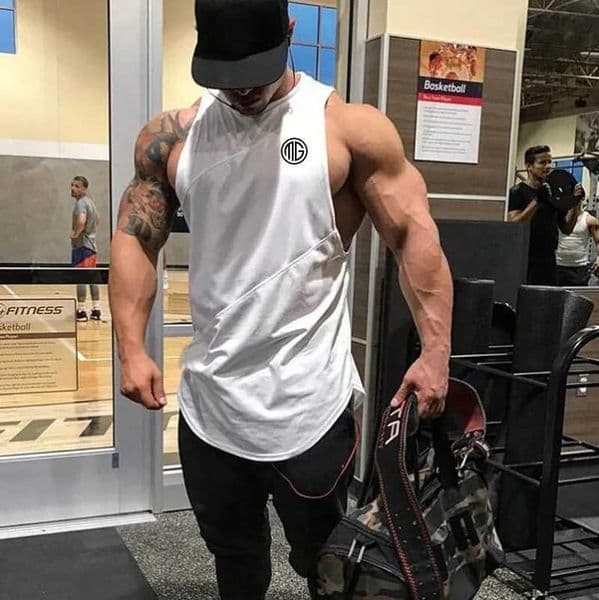 Summer Cotton Stitching Mesh Breathable Fitness Tank Tops Muscle Singlets Muscleguys Running Vests Mens Gym Sleless Shirt Z260520