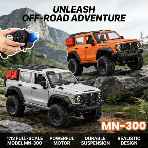 MN-300 Climbing Car RC CAR 112 Fully Proportional 4WD Remote Control Off road Vehicle 24G MN300 Model Adult Gift Children Toys H260522