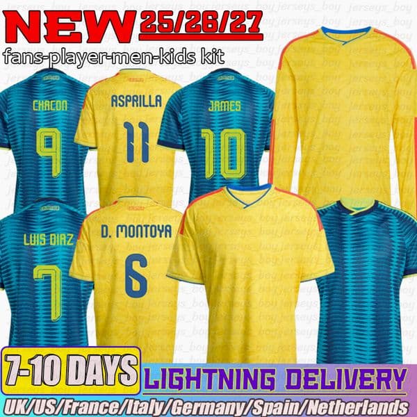 colombia jersey 2026 Luis Diaz JAMES J.LERMA 26 27 Soccer Jerseys Borre Suarez Campaz Lerma Munoz football shirt mens kids kit