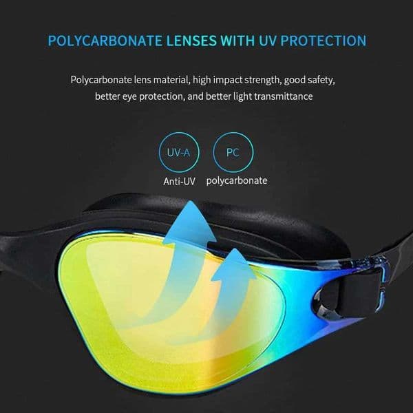 Unisex Adult Swimming Goggles Anti-Fog Swim Glasses for Men Women Adjustable Silicone Waterproof Professional Swim Eyewear L260522 L2605221
