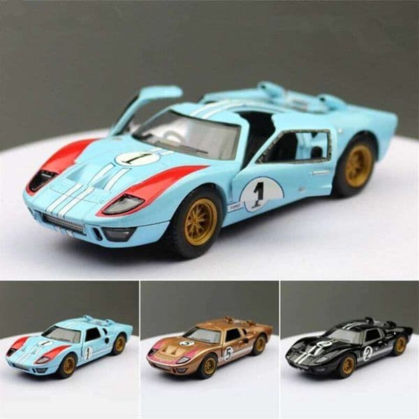 1:32 1966 Ford GT40 Alloy Sports Diecast Metal Toy Track Racing Car Vehicles Model Simulation Collection Children Gift 26W0522