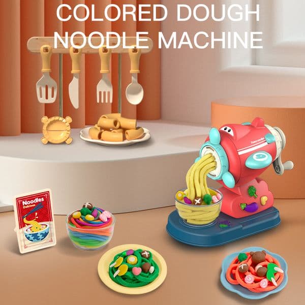 Aircraft Design Color Mud Noodle Machine Toy Set Safe DIY Play Dough Kit with Accessories for Kids Educational Handmade Clay Toy