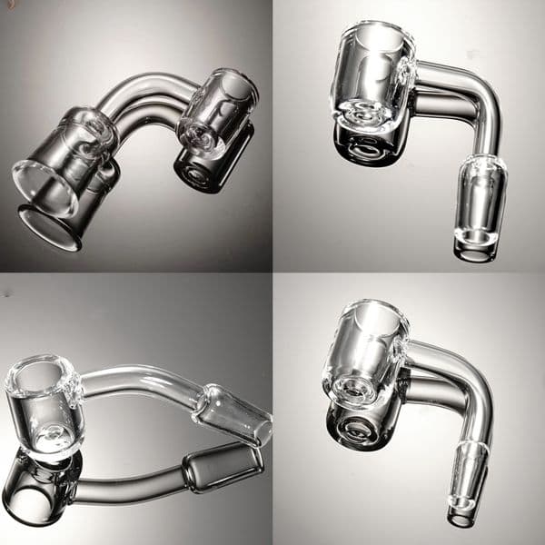 Full Weld Quartz Banger 20mm Bucket Diameter Terp Slurper Fits for Glass Water Pipes Bongs Smoking Devices