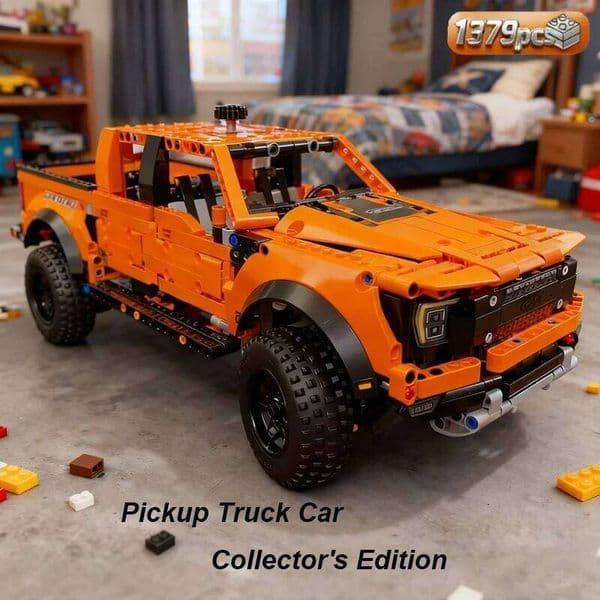 1379PCS Tech Raptors F150 Truck Race Car Building Kit Compatible MOC Creative DIY Vehicle Bricks Toys Gift for Kids Teens Adults 26L0522